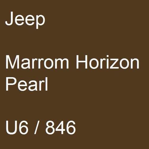 Jeep, Marrom Horizon Pearl, U6 / 846.